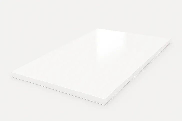 テーブル天板｜単色 白 鏡面艶有 K-6000KM