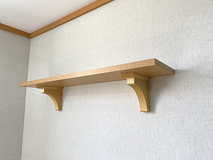 取り付け方法が簡単な神棚の棚板事務所やマンションに最適、幅80cmタイプ！
