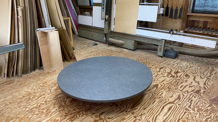 円形ダイニングテーブルの天板
