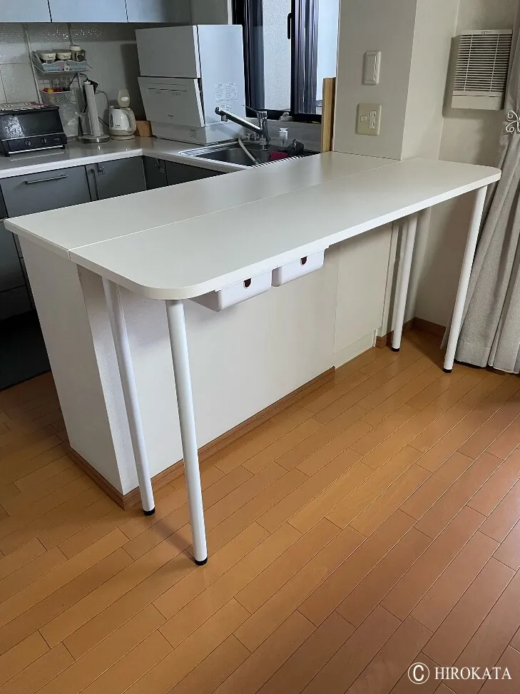 キッチンカウンターテーブルのオーダーメイド