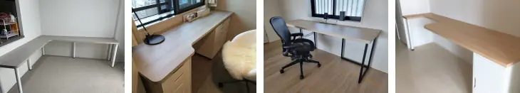 壁面デスク