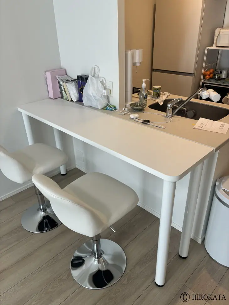 キッチンカウンターテーブルのオーダーメイド