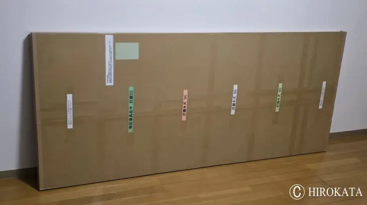 オーダー天板の梱包状況