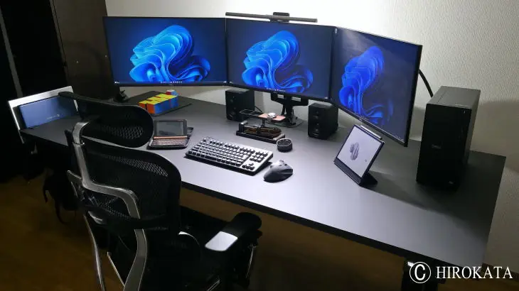 電動昇降式パソコンデスクの天板黒(電子線硬化樹脂化粧板XE-505K)