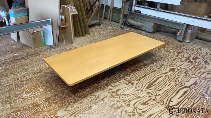 ワークカウンターに載せる天板をオーダーメイド