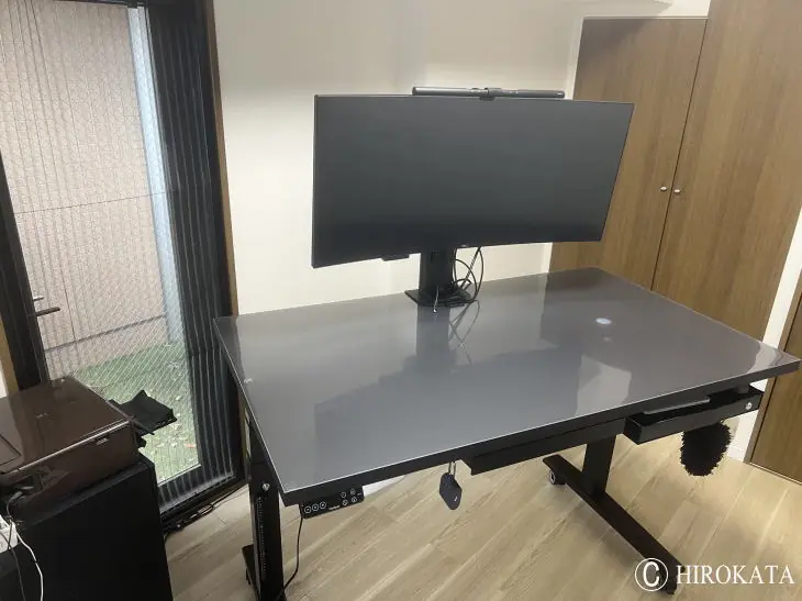 電動昇降脚用のPCデスク天板