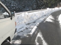 南国四国愛媛県の雪