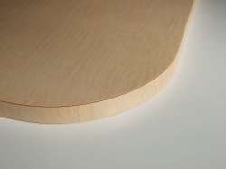 メラミン化粧板の貼り方を手本に製作したテーブル天板